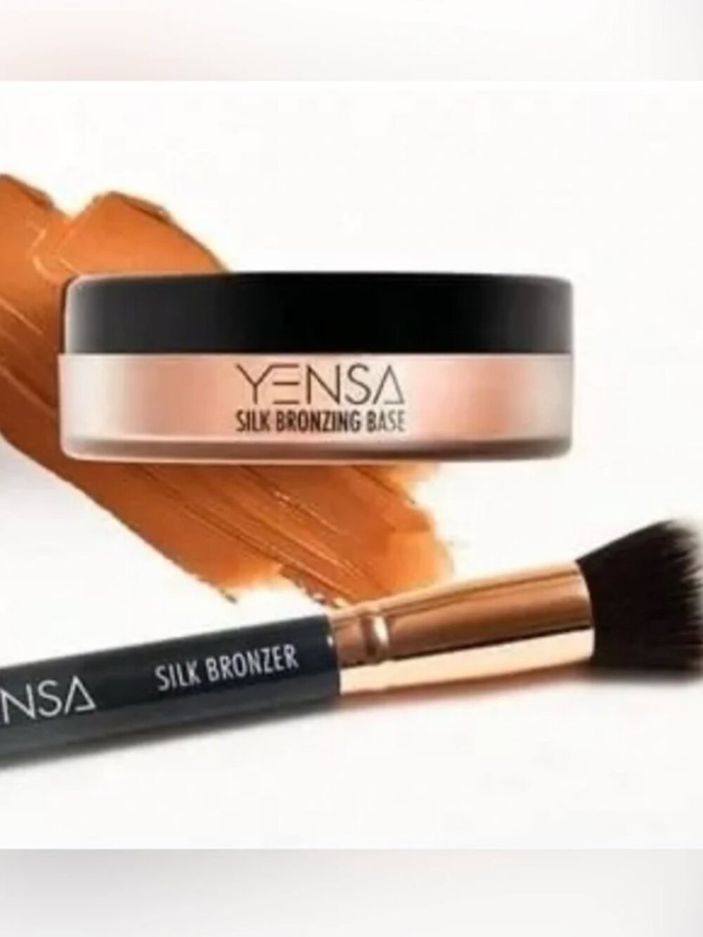 Yensa Sunlit Glow Bronzer + Brush Duo